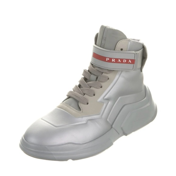 PRADA SPORT
Leather Wedge Sneakers Size 5, EXCELLENT CONDITION! Only worn twice - Picture 2 of 5